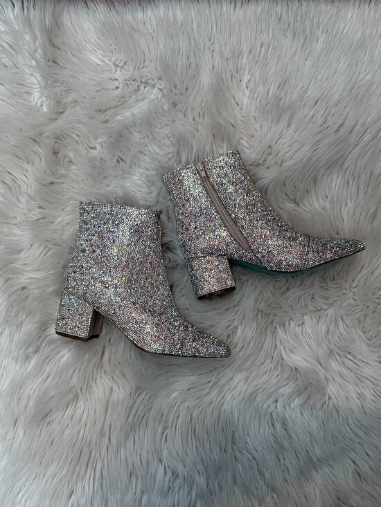 Betsey Johnson Shoes - Betsy Johnson SB-Kyla Rhinestone Booties ~ Size 6